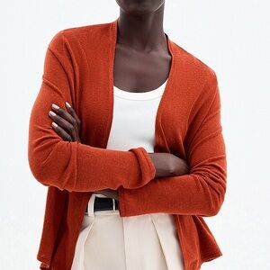 NWT J Jill Burnt Orange Cardigan